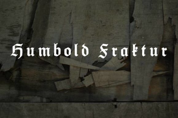 Humbold Fraktur: Bold Gothic Design for Modern Brands