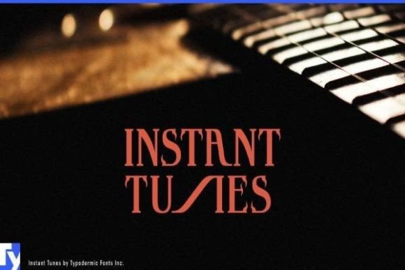 Instant Tunes: A Bold Victorian Display Font for Modern Designers