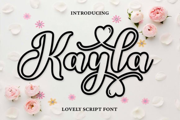 Kayla Outline: A Handwritten Font for Warm, Creative Brands