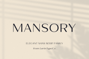 Mansory: The Sans Serif Font for Modern Aesthetics