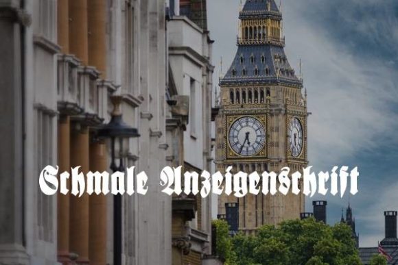 Schmale Anzeigenschrift: A Bold Blackletter for Modern Edge