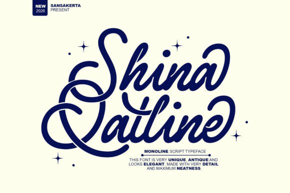 Shina Qatline: The Elegant Script for Timeless Design