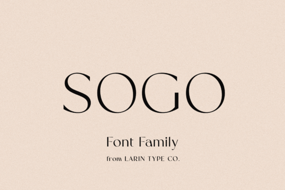 Sogo: The Elegant Sans Serif for Modern Creators