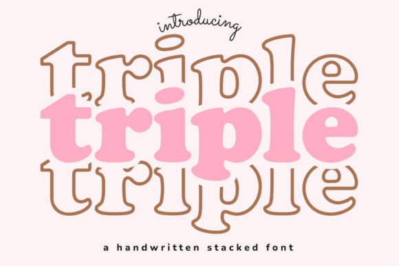 Triple: The Creative Display Font for Modern Projects